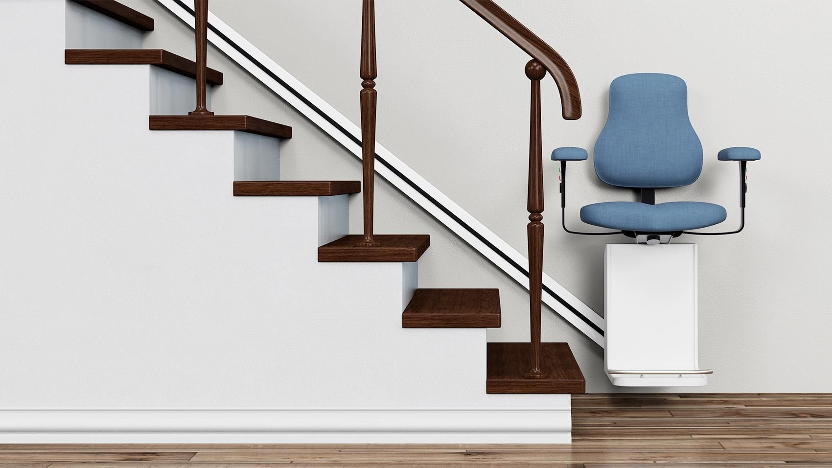 poltroncina blu montascale